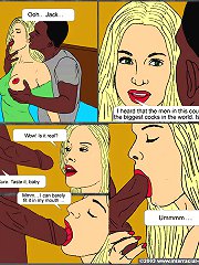 Hot cartoon interracial sex