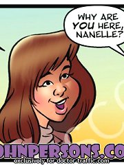 Lovely beauties from John Persons xxx comics seducing big black cock in mouths and ass holes